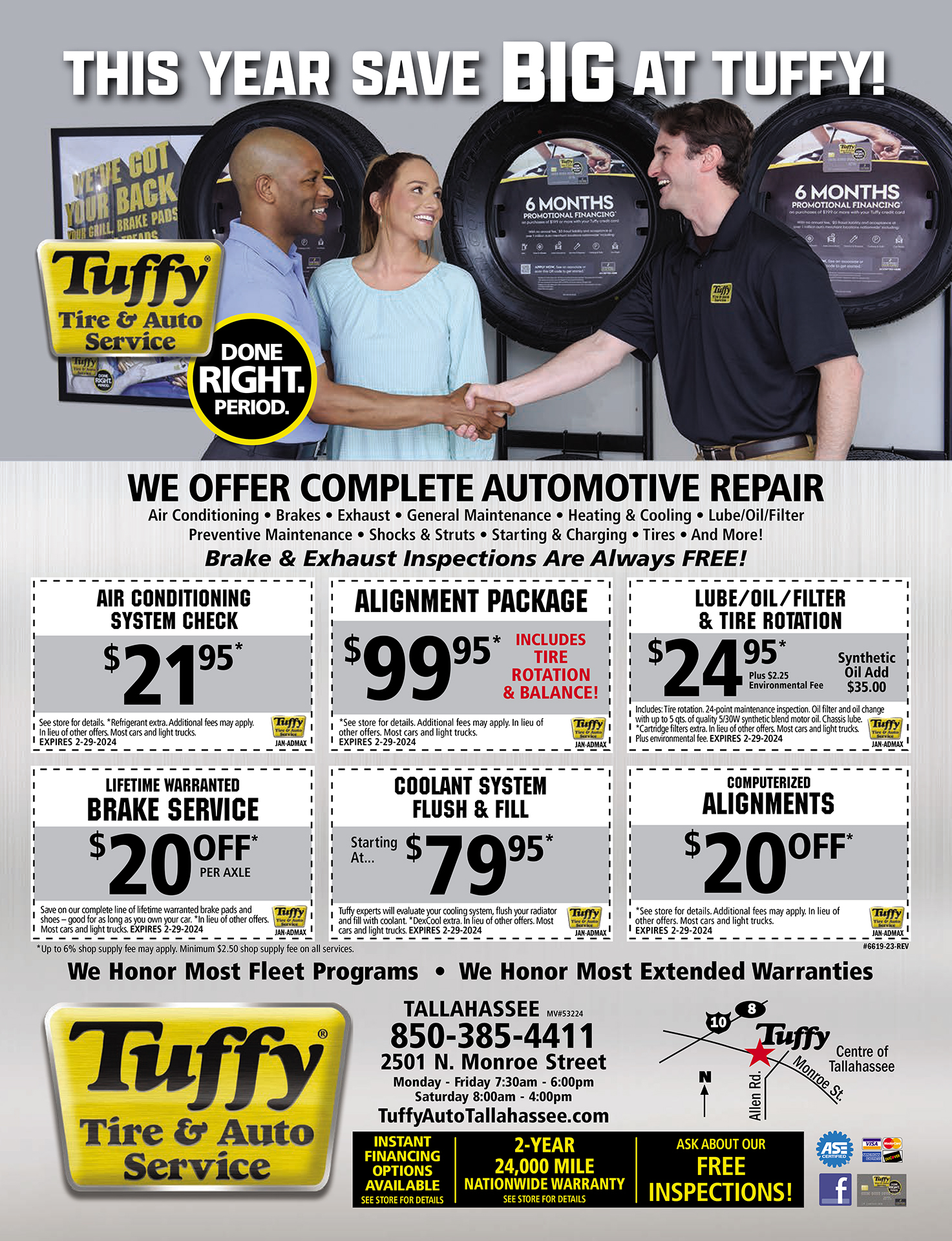 Tuffy Tire & Auto Service AD/MAX Coupons